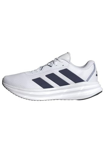 adidas Herren Galaxy 7 Running Shoes, Cloud White/Dark Blue/Core Black, 43 1/3 EU