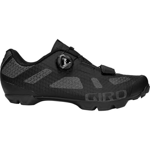 Giro Rincon MTB Fahrradschuhe Herren, Schwarz, Grösse 47 – Gravel & Mountainbike Schuhe mit BOA® Verschluss, atmungsaktivem Synchwire Obermaterial, Rutschfester Gummisohle, SPD kompatibel