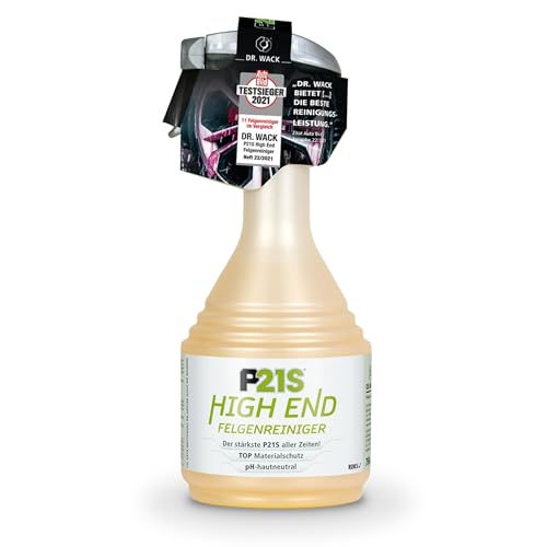 DR. WACK - P21S HIGH END Felgenreiniger 750 ml - Felgen Spray mit Gel-Formel & Wirkindikator - Schnelle & schonende Reinigung - pH-hautneutral & biologisch abbaubar - Hochwertige Autopflege