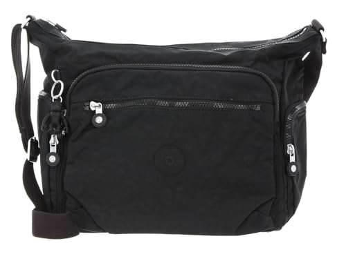 Kipling GABBIE Mittelgroße Umhängetasche, Black Noir (Schwarz)