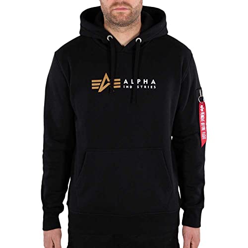 Alpha Industries Alpha Label Hoody Kapuzensweat für Herren Black