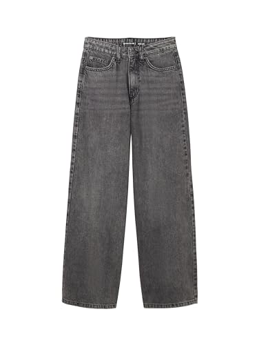 TOM TAILOR Mädchen Kinder Wide Leg Fit Jeans , 10219 - Used Mid Stone Grey Denim, 152