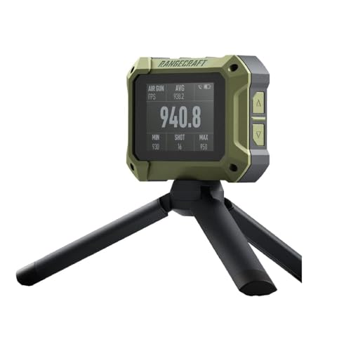 Athlon Rangecraft Velocity PRO Ballistischer Chronograph, Doppler-Radar Geschwindigkeitsmesser (±0,1%), 65-5000 FPS für Gewehr, Luftgewehr & Bogenschießen, Bluetooth App-Anbindung