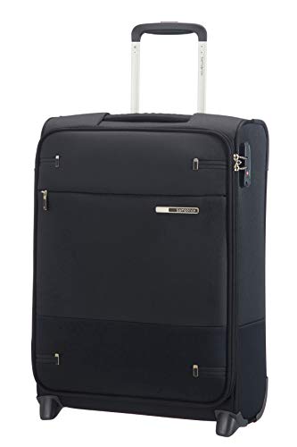Samsonite Base Boost - Handgepäck Koffer 55 x 40 x 20 cm, mit 2 Rollen, Weichgepäck Kabinenkoffer für die meisten Airlines geeignet, inkl. Ryanair & EasyJet, TSA-Schloss, Leicht, 41 L, Schwarz (Black)