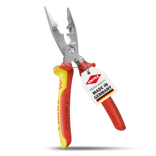 KNIPEX Elektro-Installationszange, VDE, Kabelschneiden, Greifen, 13 86 200