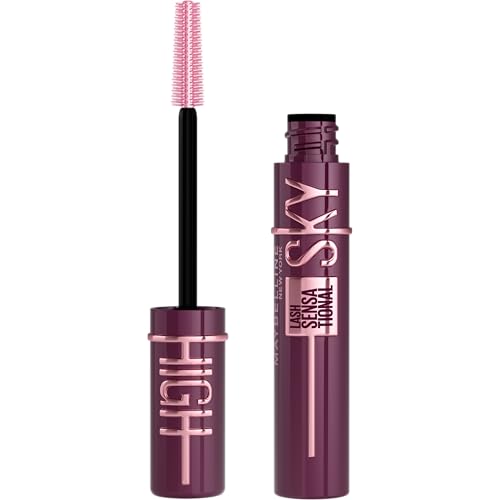Maybelline New York Burgundy Wimperntusche für extrem lange Wimpern, Lash Sensational Sky High Mascara, Burgundy Haze, 7,2 ml