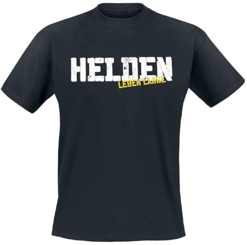 Böhse Onkelz Helden Leben Lange Männer T-Shirt schwarz XL 100% Baumwolle Band-Merch, Bands