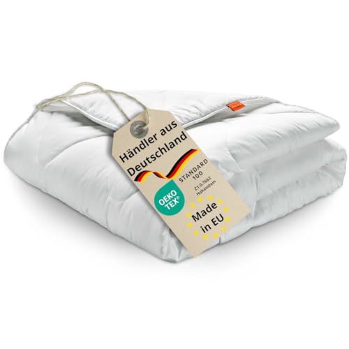 sleepling Winter Bettdecke 135x200 cm, Ultra warme Winterdecke, Winterbettdecke 135 x 200 cm, 100% feine Mikrofaser, Made in EU, Oeko-Tex 100, waschbar bis 60 Grad