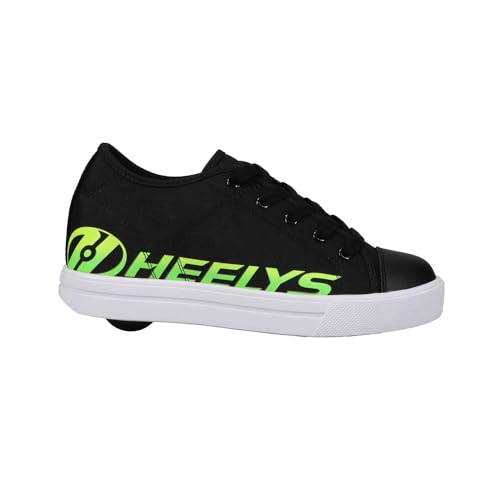 Heelys Unisex-Kinder klassischer Schuh mit Rollabsatz, schwarz/grün, 43 EU