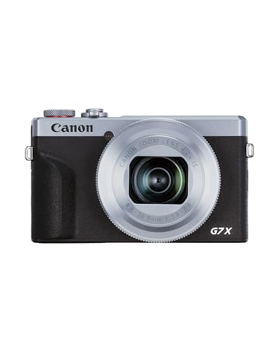 Canon PowerShot G7 X Mark III Digitalkamera (20,1 MP, 4,2-fach optischer Zoom, 7,5cm (3 Zoll) LCD-Touchscreen klappbar, DIGIC 8, 4K, Full-HD, WLAN, Bluetooth, Blendenautomatik; Zeitautomatik), silber