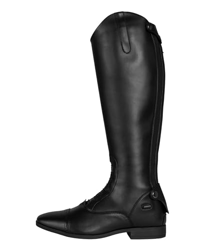 4Riders Reitstiefel EcoMaxxx aus Leder, klassischer Reitsport Stiefel mit Reißverschluss, elegante Optik für Dressur und Springen, ideal für Training und Turnier