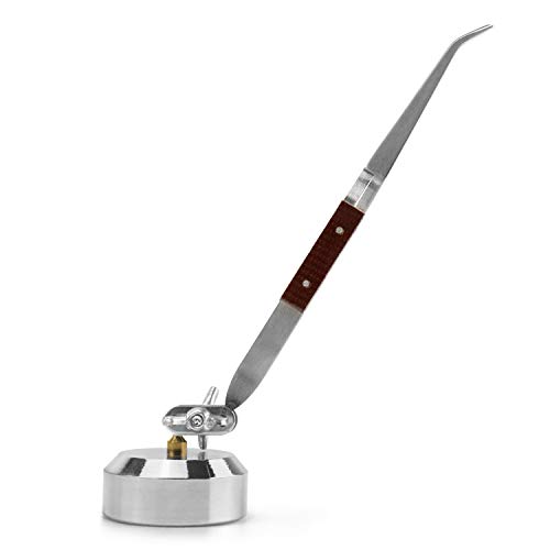 QWORK® Löt Halter mit Lötpinzette, Juwelier Werkzeug (Gebogene)