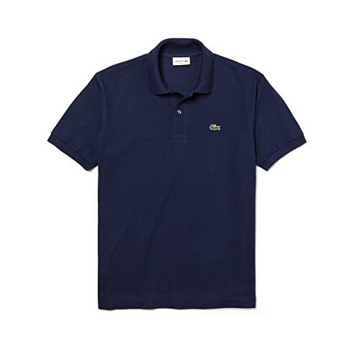 Lacoste Herren Polo-Shirt Kurzarm L1212, Männer Polo-Hemd,2 Knopf,Regular Fit,Blau,3