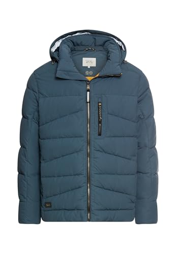 camel active Herren Winterjacke mit Abnehmbarer Kapuze Tintenblau, menswear-48