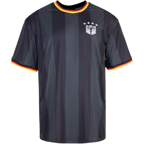 UNIVERSAL ATHLETICS Männersport Deutschland Germany Team Trikot Jersey (DE/NL/SE/PL, Alphanumerisch, XXL, Regular, Regular, Schwarz)