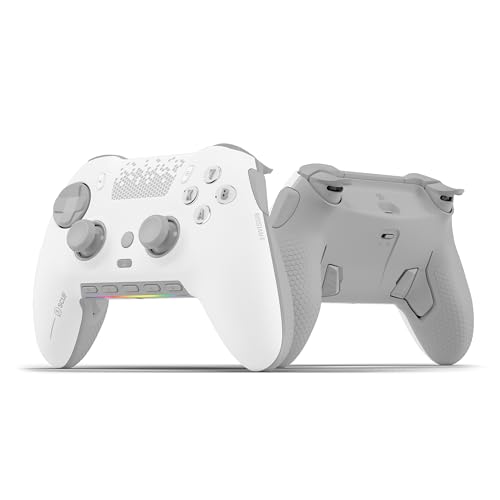 SCUF ENVISION PRO Wireless V1 (2023) PC-Nur-Gaming-Controller - Fünf Abnehmbare G-Tasten - Abnehmbare Back-Paddles - Instant Triggers - iCUE-Kompatibel - Weiß