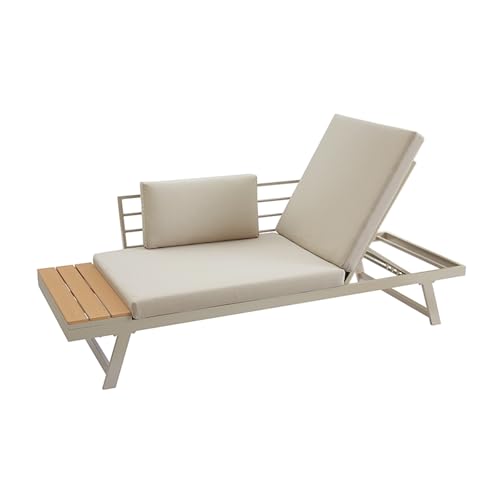 Riess Ambiente Gartenlounge MODULAR Miami - 228x90cm - Champagner - WPC