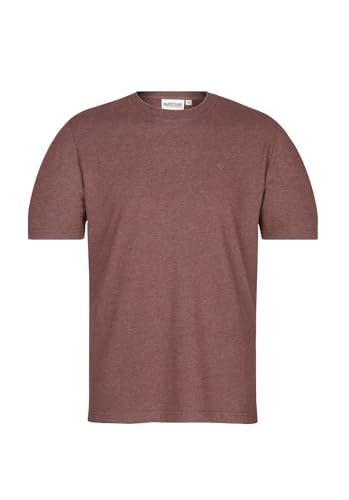 Naketano Herren T-Shirt Adonis Fischer, Farbe:Dark Brown Melange, Größe:XXL