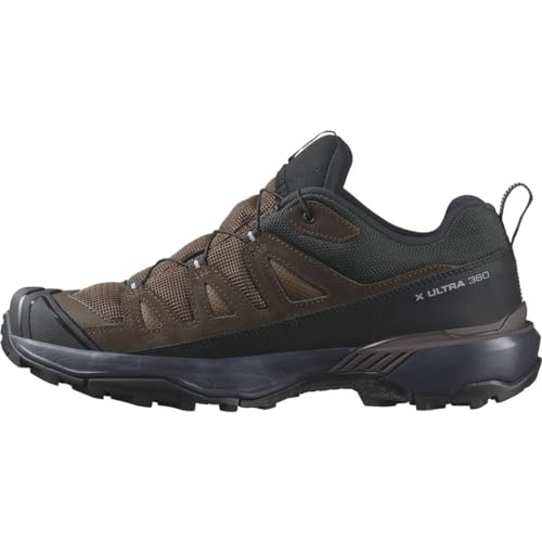 Salomon X Ultra 360 Leather Gore-Tex wasserdichte Herren Wanderschuhe, Outdoor-bereit, Grip, Schutz bei jedem Wetter, Dark Earth, 46
