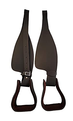 A&M Reitsport Steigbügel + Fender aus Leder hoher Qualität, Neu, Farbe:Braun