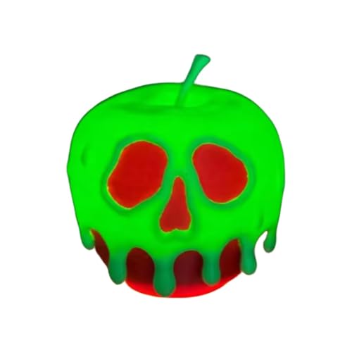 Mounteps Evil Queen's Gift Candy Apple Light – Halloween-Dekoration, festlich, gruselig, leuchtender Apfel, Ornament für Zuhause, Party, Kaminsims und Tischdekoration