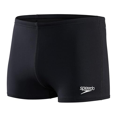 Speedo Herren ECO Endurance+ Aquashort Schwimmhose | Chlorbeständig | Recyclingmaterial | Schwimm-Fitness | Training | Urlaub Schwimmbekleidung, Schwarz, 36