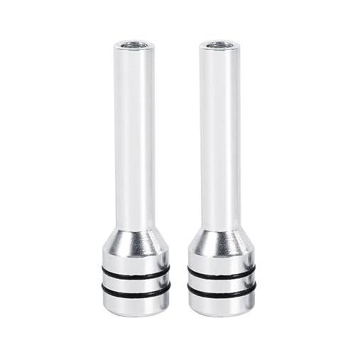 Auto -T¨¹r -Schlosskn?pfe, T¨¹rschlossschalter, 2pcs Auto Aluminium Innent¨¹r Schlossnadeln Abdeckung Ersatz f¨¹r Auto -SUV -LKW (SILVER), door lock knobs for ehicles