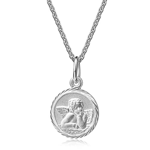 Xaana Taufkette Anhänger Schutzengel Gott schütze dich inkl. Kette 36/38 cm 925er Sterlingsilber rhodiniert AMZ0595