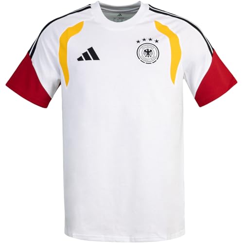 adidas DFB Deutschland Germany DNA T-Shirt (DE/NL/SE/PL, Alphanumerisch, XL, Regular, Regular, White/red)