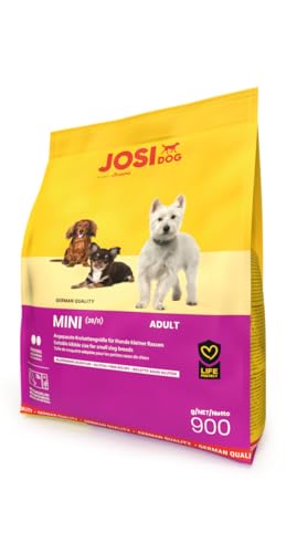JosiDog Mini (900g) | Hundefutter für kleine Rassen | Premium Trockenfutter für ausgewachsene Hunde | powered by JOSERA | 1er Pack