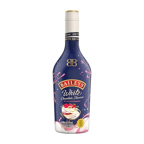 Baileys Weiße Schokolade Geschmack mit Himbeere - limitierte Edition | Irish Cream Likör mit weißer Schokolade und Himbeere | 17% Vol. | 500ml Flasche | B-Corp zertifiziert