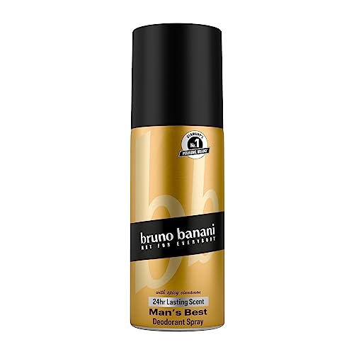 Bruno Banani Fragrance Man's Best Deo-Bodyspray, Körperspray mit sinnlich-orientalischem Herrenduft, 24h lang anhaltend, 150 ml