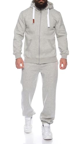 Finchman Finchsuit 1 Herren Jogging Anzug Trainingsanzug Sportanzug FMJS135, Gray, L