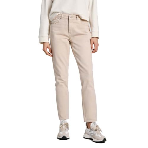 Pepe Jeans Damen Tapered Jeans Hw PL204591 Jeans, Beige (Beige),