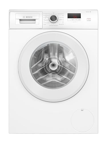 Bosch WGE02420, Serie 2, Frontlader Waschmaschine, 7 kg, 1400 UpM, SpeedPerfect, Maximale Energie- und Wasserersparnis, Nachlegefunktion, besonders hygienisch, AquaStop