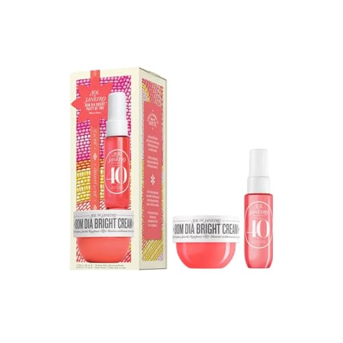 Sol de Janeiro Bom Dia Bright Holiday Set, Körperpflege-Duo mit Bright Cream 75ml und Cheirosa 40 Duft 30ml, Festliche Kollektion