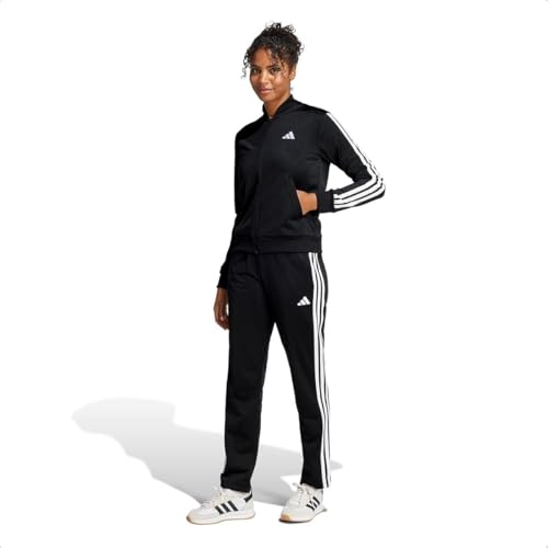 adidas Damen ESSENTIALS 3-STRIPES TRACKSUIT Black, M