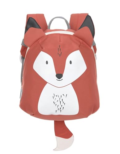 LÄSSIG Kleiner Kinderrucksack für Kita Kindertasche Krippenrucksack mit Brustgurt, 20 x 9.5 x 24 cm, 3,5 L/Tiny Backpack Fuchs