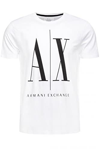 Armani Exchange Herren T-shirt 8nztpazjh4z T-Shirt, Weiß, XL