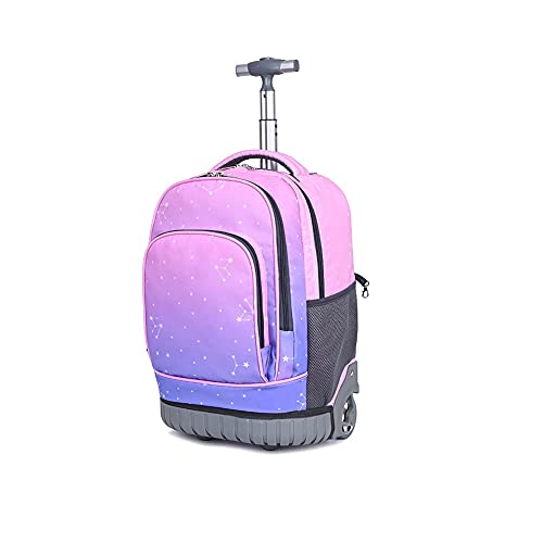 CONPHERON Trolley Rucksack mit Rollen Rolling Schultasche für Mädchen Jungen Schüler Kindergepäck Reisegepäck Trolley Reisekoffer