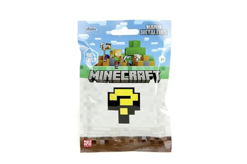 Jada Toys Minecraft Figur (1 Stück in Mystery Blind-Tüte) - 1 von 13 detaillierten Nano Sammelfiguren aus Metall für Fans und Kinder ab 3 Jahre, Welle 5, Auswahl per Zufallslos, je ca. 4 cm