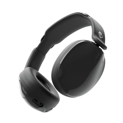 Skullcandy Hesh 540 ANC kabelloser Over-Ear-Bluetooth-Kopfhörer, mit THX Spatial Audio, Adaptive Noise Cancelling, Personal Sound, bis zu 65 Stunden Akkulaufzeit, Mikrofon für iPhone Android - Black