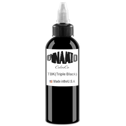 DLDN01 Schwarze Tattoo-Tinte - Neueste Stammes Färbung Permanent Body Make-up Super Schwarz (120 ML)