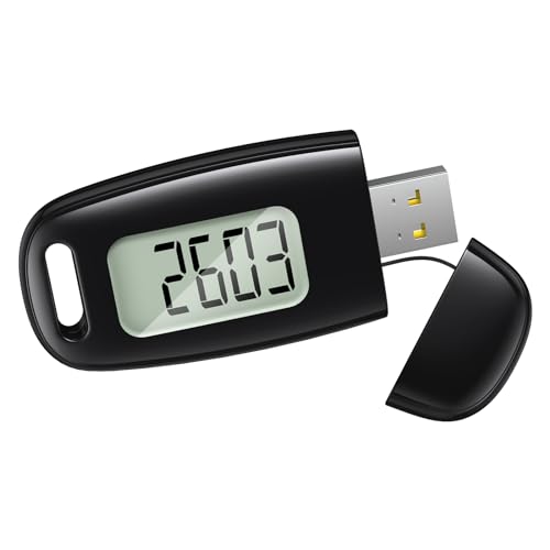 Ankilo 3D Schrittzähler, USB Aufladbar Walking Schrittzähler
