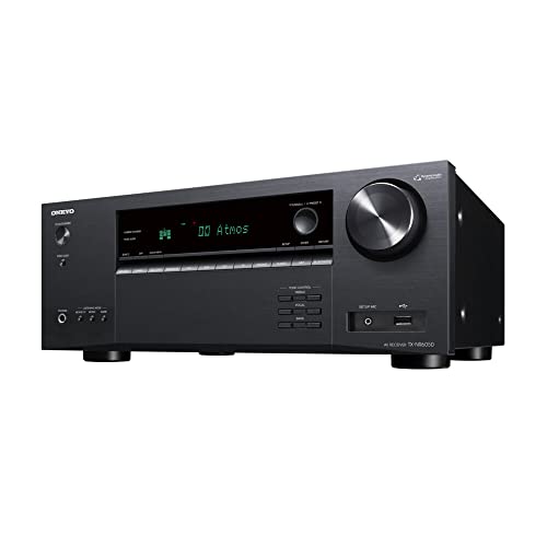 Onkyo TX-NR6050 7.2-Kanal Netzwerk Heimkino Smart AV Receiver 8K/60, 4K/120Hz (Neu 2021), schwarz
