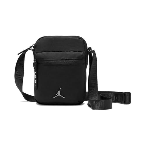 Jordan Unisex Jan Airborne Festival Schultertasche, Black, One Size