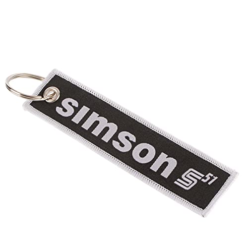 Simson Stoff - Schlüsselanhänger - Motiv: SIMSON S51