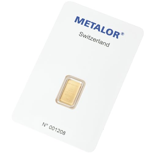 Golden Linde Metalor 1 Gramm Goldbarren - 999,9 Feingold - LBMA zertifiziert