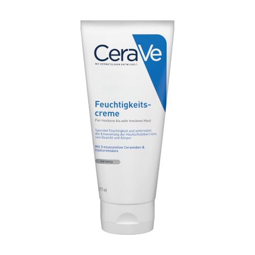 CeraVe Feuchtigkeitscreme für trockene Haut, Körper & Gesicht, 177 ml