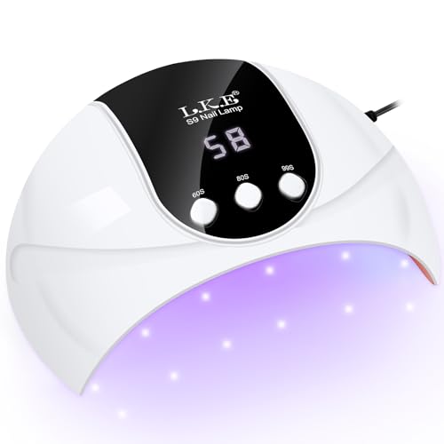 UV Lampe für Gelnägel,54W UV Lampe Nägel mit 3 Timer, LCD Display, Auto Sensor,Premium UV Lampe für Alle UV Gel Nagellack, Ideal für Anfänger und Profis, Perfektes Festivalgeschenk